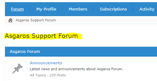 Change Forum Title